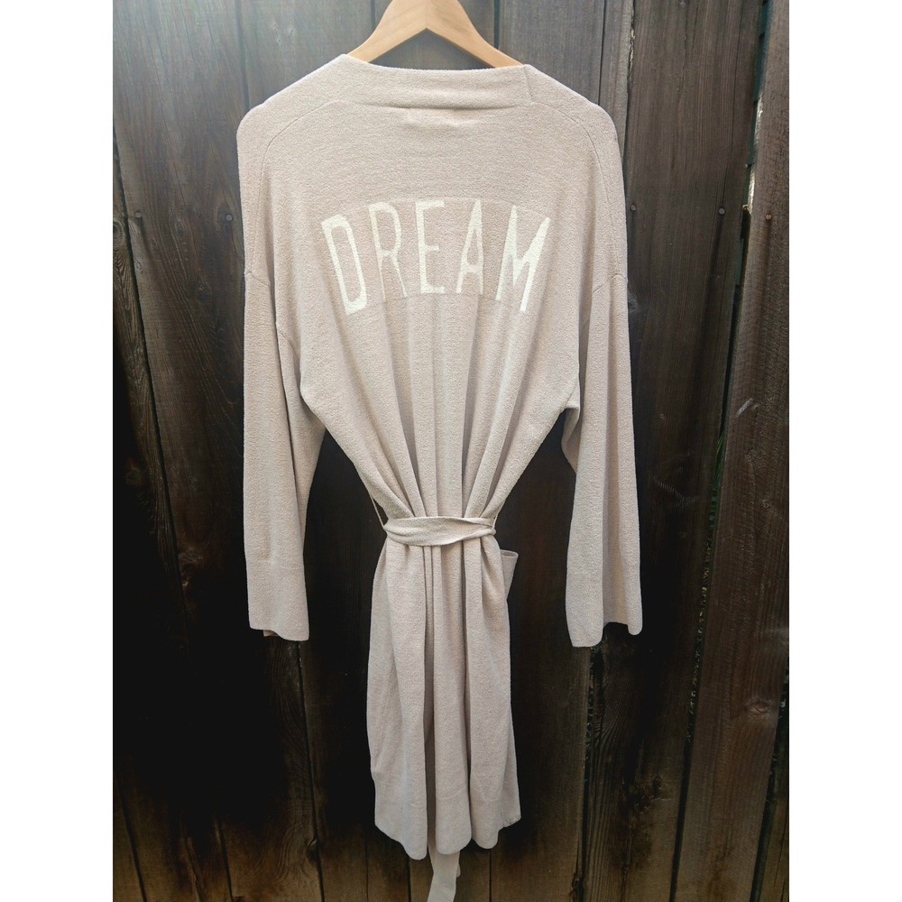 Barefoot Dreams CozyChic Ultra Lite Dream Robe Sand Beige Womens Small